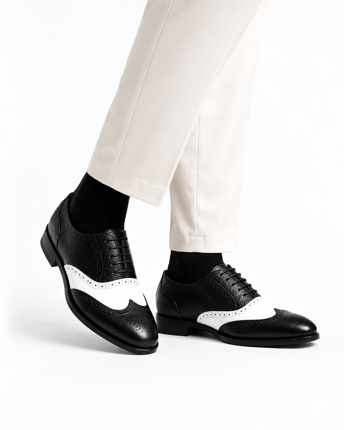 The Monaco Noir White "Ultimate Flagship" - Oslo Leather Co.™