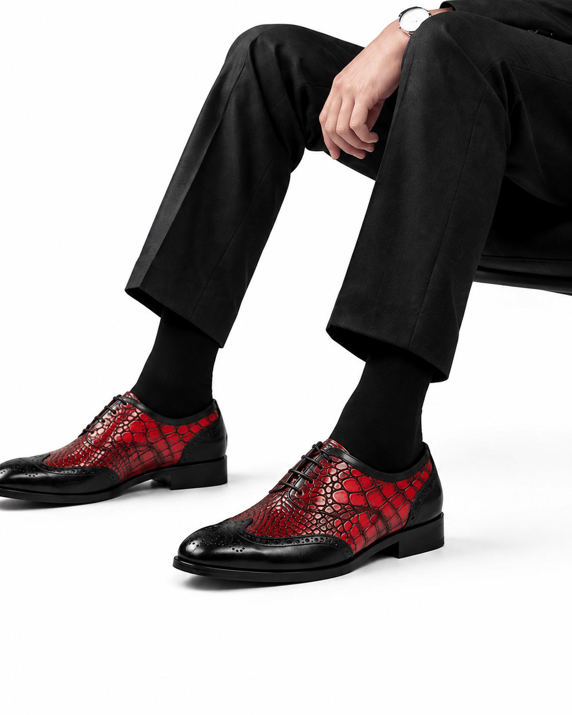 Monaco Crimson Croco "Ultimate Flagship" - Oslo Leather Co.™ - Oslo Leather Co