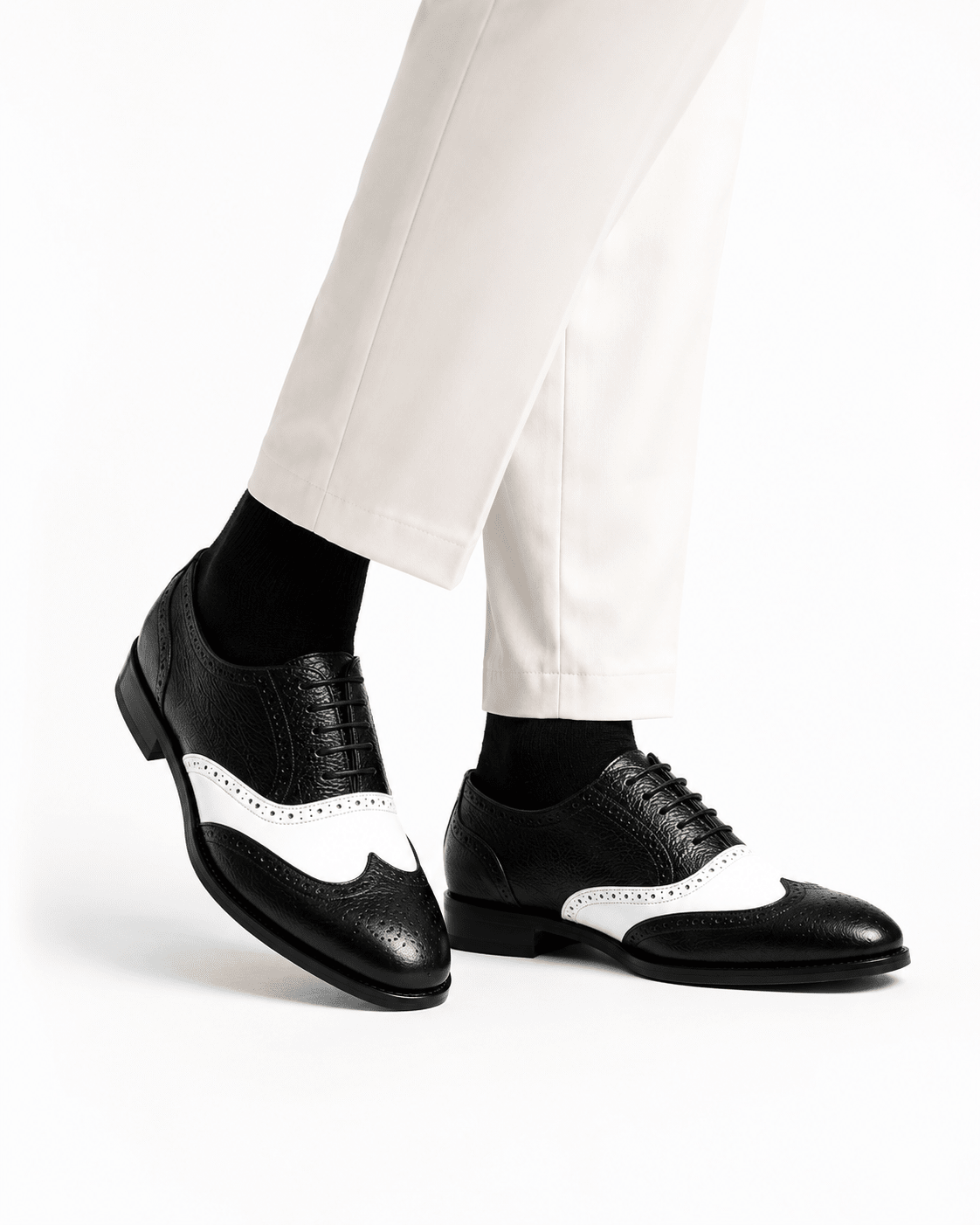 The Monaco Noir White "Ultimate Flagship" - Oslo Leather Co.™ - Oslo Leather Co