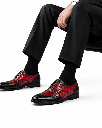 Monaco Crimson Croco  "Ultimate Flagship" - Oslo Leather Co.™