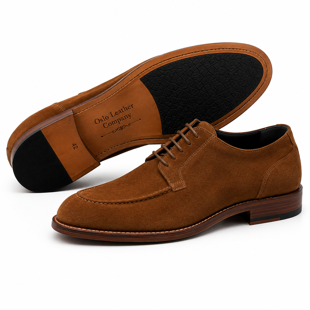 The Monaco Cognac Suede "Heritage" - Oslo Leather Co.™